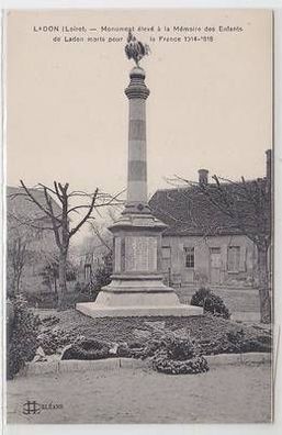 54990 Feldpost Ak Ladon (Loiret) Frankreich France Monument 1. Weltkrieg um 1915