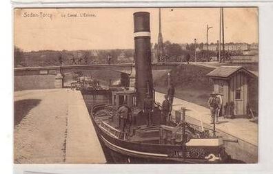 55360 Feldpost Ak Sedan Torcy Le Canal l´Ecluse Frankreich France 1916