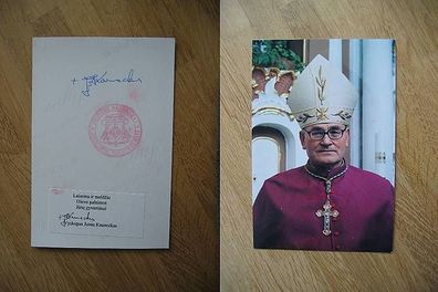 Bischof von Panevezis Litauen Jonas Kauneckas - handsigniertes Autogramm!!!