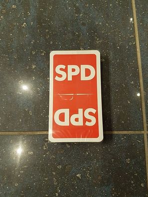 1x Spielkarten Deutsches BLATT KARTEN SPD Sozialdemokratische PARTEI