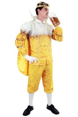 Prinz Karneval Pils Bier Kostüm, Herren 40-62 Gelbe Oktoberkostüm Sakko