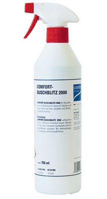 Comfort Duschblitz 2000 Duschwand Reiniger 750 ml Comfort Acryl Glas Sanit