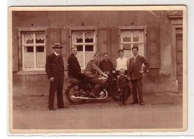53728 Original Fotos mit uraltem Motorrad um 1930