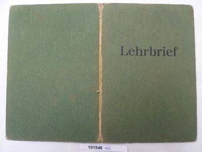 Lehrbrief Tischler-Zwangs-Innung Leipzig 1928