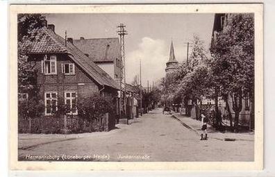 55198 Hermannsburg (Lüneburger Heide) Junkernstrasse um 1940