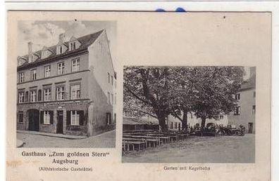 54752 Ak Augsburg Gasthaus "Zum goldnen Stern" 1926