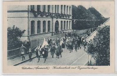 53759 Ak Vetschau (Spreewald) Knabenschule mit Jugendherberge 1926