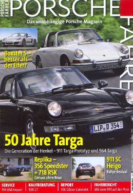 Porsche Fahrer 4 / 2012 - 50 Jahre Targa, 356 Gläser, Diesel, 928 GT, Boxster S, 718