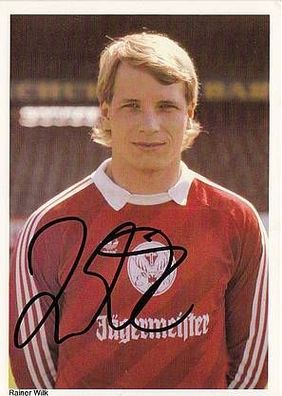 Rainer Wilk Eintracht Braunschweig 1986-87 Autogrammkarte + A28034