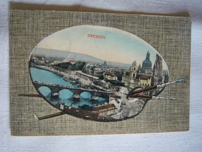 AK Dresden , gelaufen 8. 7. 1907