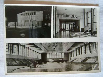 AK Dynamo Forum Berlin Sporthalle , II. Debria 1959 Marke + Sonderstempel