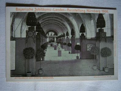 AK Bayrische Jubiläums Landes Ausstellung Nürnberg 1906 , Bayern , Ganzsache