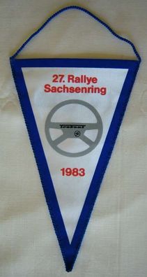 Wimpel , 27. Rallye Sachsenring 1983 , Lauf zur Meisterschaft der DDR