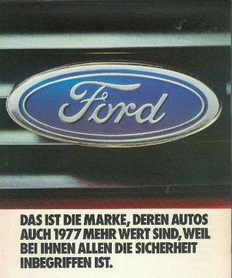 Ford die Marke 1977