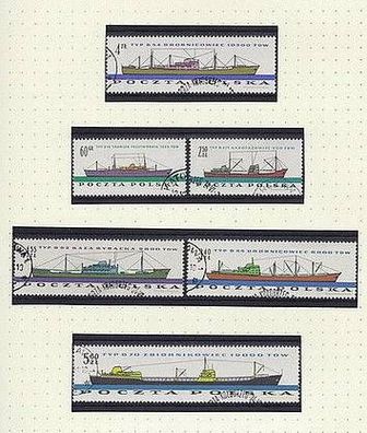 Polen - Motiv Schiffe Frachtschiffe 1238 -43 kpl. o
