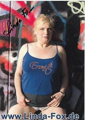 Linda Fox Autogrammkarte Original Signiert + 54283
