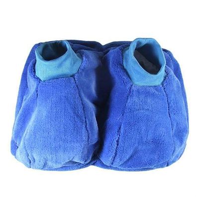 Wärmflasche Fußwärmer Wärmetherapie Fußwärmflasche Bezug Plüsch Uni Blau