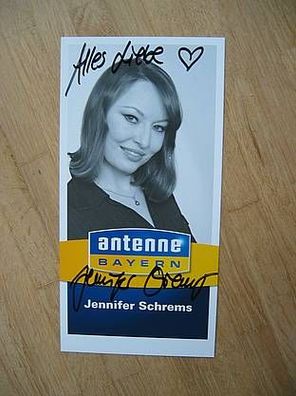 Antenne Bayern Moderatorin Jennifer Schrems - handsigniertes Autogramm!!!