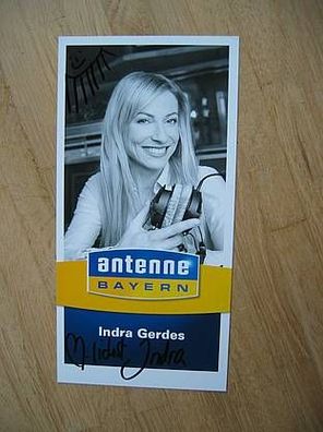 Antenne Bayern Moderatorin Indra Gerdes - handsigniertes Autogramm!!!