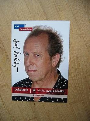WDR Fernsehmoderator Gerd Krebber - handsigniertes Autogramm!!!