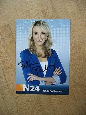 N24 Fernsehmoderatorin Felicia Pochhammer - handsigniertes Autogramm!!!