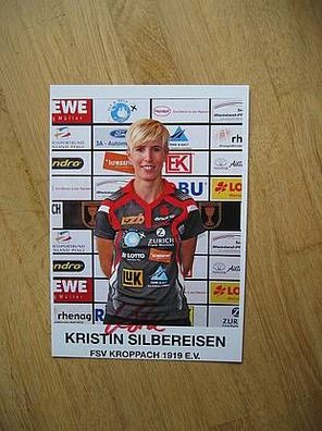 Tischtennis Bundesliga FSV Kroppach Kristin Silbereisen - handsigniertes Autogramm!!!