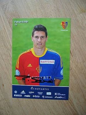 FC Basel Saison 12/13 Fabian Schär - handsigniertes Autogramm!!!