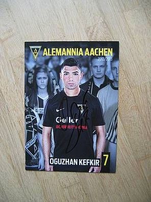 Alemannia Aachen Saison 12/13 Oguzhan Kefkir - handsigniertes Autogramm!!!