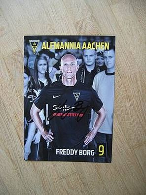 Alemannia Aachen Saison 12/13 Freddy Borg - handsigniertes Autogramm!!!