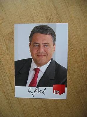 SPD Vorsitzender Sigmar Gabriel - handsigniertes Autogramm!!!
