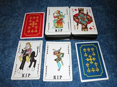 KIP Spielkarten-sehr gut erhaltene Rommékarten