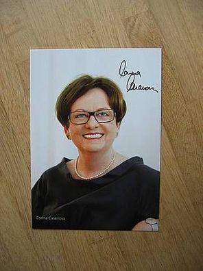 Schweiz Bundeskanzlerin Corina Casanova - handsigniertes Autogramm!!!