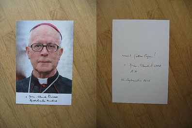 Apostolischer Nuntius Erzbischof Dr. Jean-Claude Périsset handsigniertes Autogramm!!!