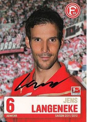 Jens Langeneke Fortuna Düsseldorf 2011-12 Autogrammkarte + A29278