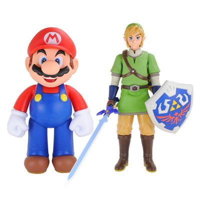 World of Nintendo Super Mario / Zelda Link XXL 50cm große bewegliche Figur NEU