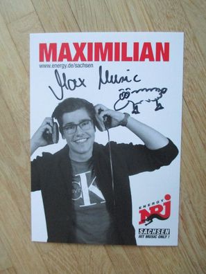 Radio Energy NRJ Moderator Maximilian - handsigniertes Autogramm!!!