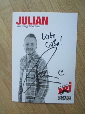 Radio Energy NRJ Moderator Julian - handsigniertes Autogramm!!!
