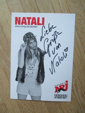 Radio Energy NRJ Moderatorin Natali - handsigniertes Autogramm!!!
