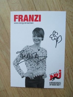 Radio Energy NRJ Moderatorin Franzi - handsigniertes Autogramm!!!