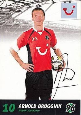 Arnold Bruggink Hannover 96 2009-10 Autogrammkarte + A29606