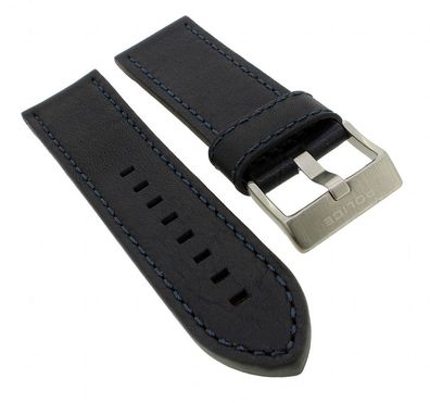 Police D-JAY | Uhrenarmband 26mm aus Leder schwarz für P14835JS/02