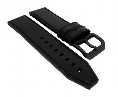 Police Splinter | Uhrenarmband 24mm aus Leder schwarz für P14688JSUS/13