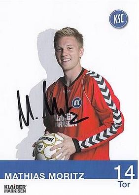 Mathias Moritz Karlsruher SC 2012-13 Autogrammkarte + A29777