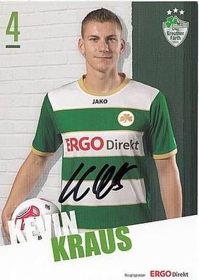 Kevin Kraus SpVgg Greuther Fürth 2012-13 Autogrammkarte + A29846