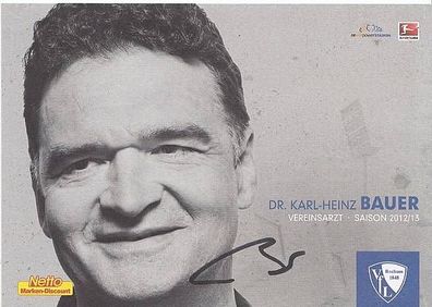 Karl-Heinz Bauer VFL Bochum 2012-13 Autogrammkarte + A30131