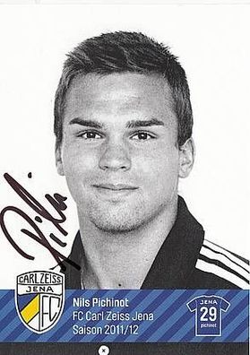 Nil Pichinot FC Carl Zeiss Jena 2011-12 Autogrammkarte + A30168