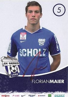 Florian Maier SV Grödig 2011-12 Autogrammkarte + A30198