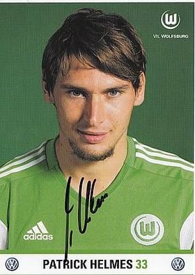 Patrick Helmes VFL Wolfsburg 2011-12 Autogrammkarte + A30044