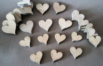 50 Holzblüten Holz Blumen Holzscheiben 3cm Hochzeit Blüten Kommunion Sommerfest