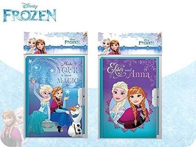 Disney Frozen Eiskönigin 2x Diary Tagebuch mit Schloss Buch Heft Book Elsa Olaf